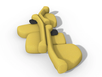 DOROTHEA - Modular fabric sofa by La Cividina - view 2